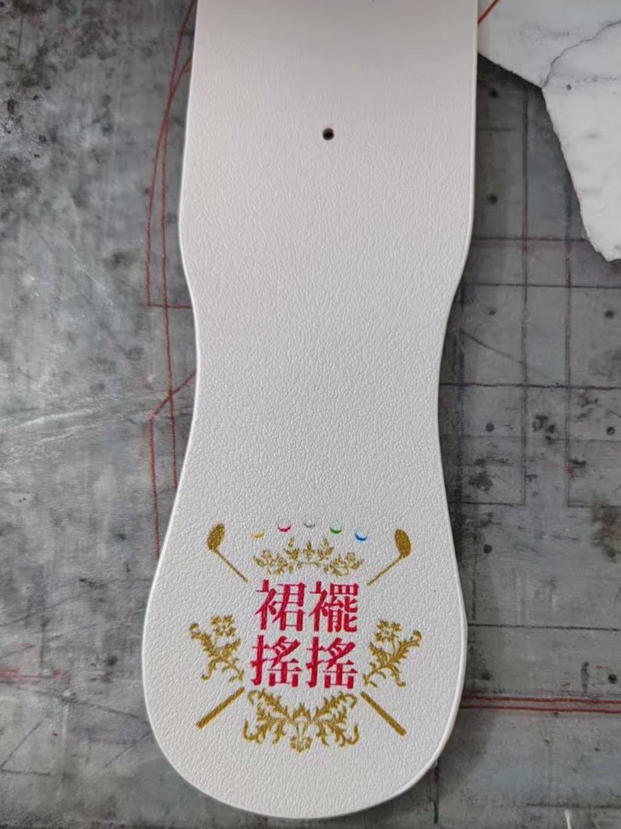 客製化高爾夫小球包實例分享 Custom Golf Ball Pouch Leather Cutting White Sincere Customized
