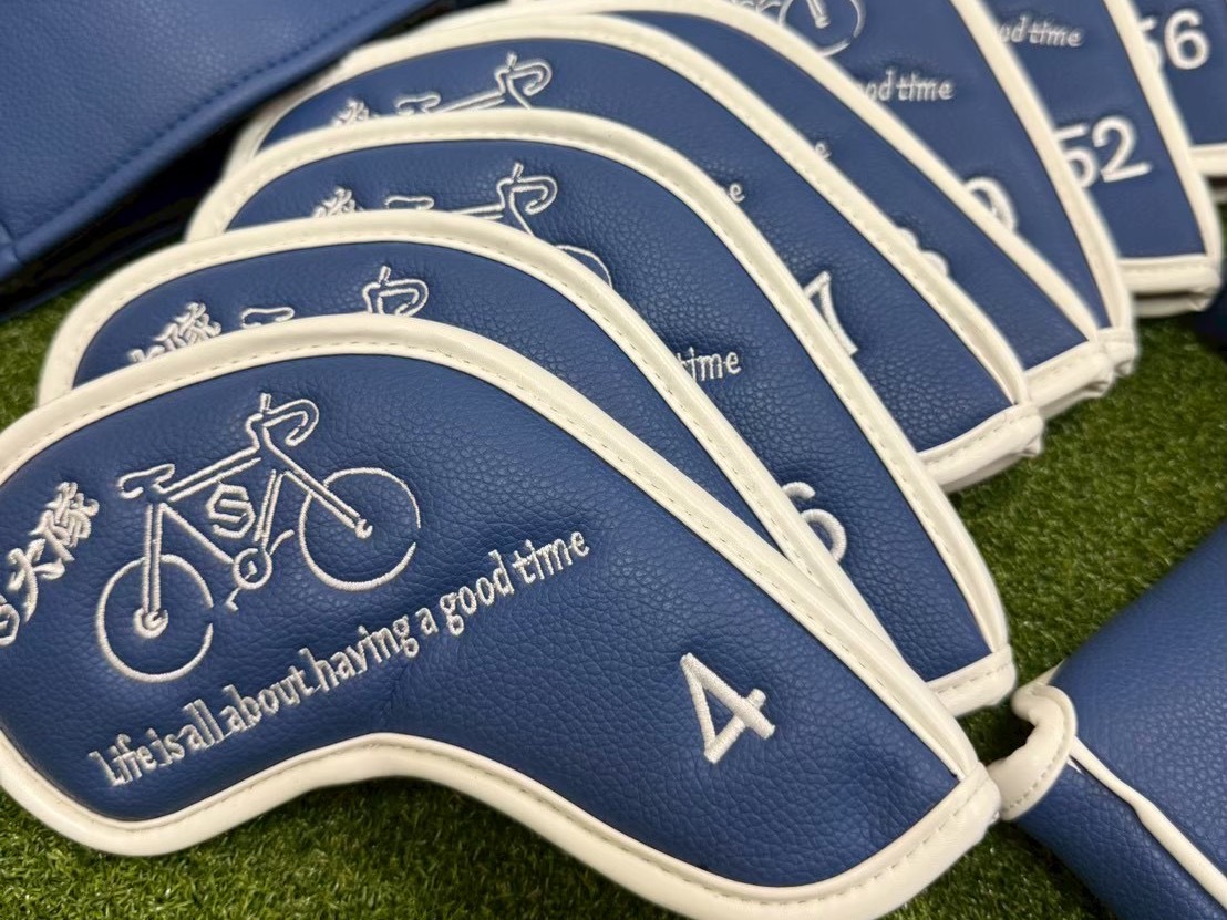 Custom Golf Club Head Cover Set Blue Full Sincere Customized 1