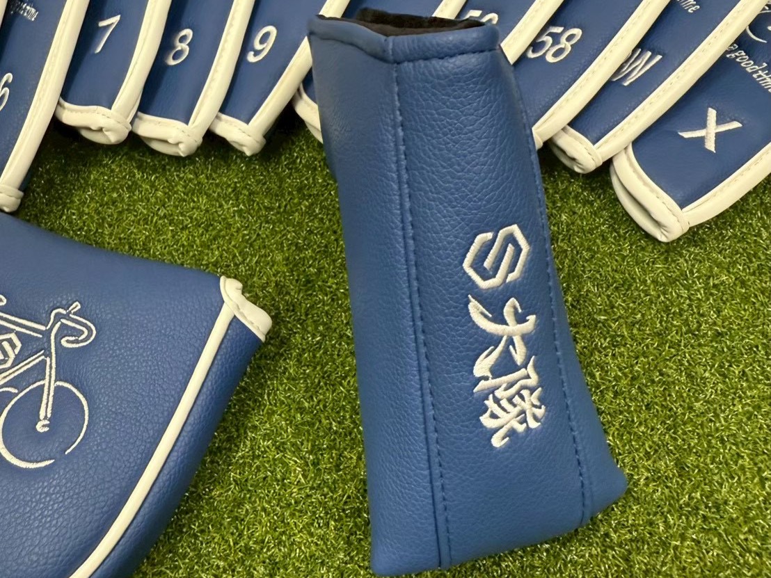 Custom Golf Club Head Cover Set Blue Full Sincere Customized 2