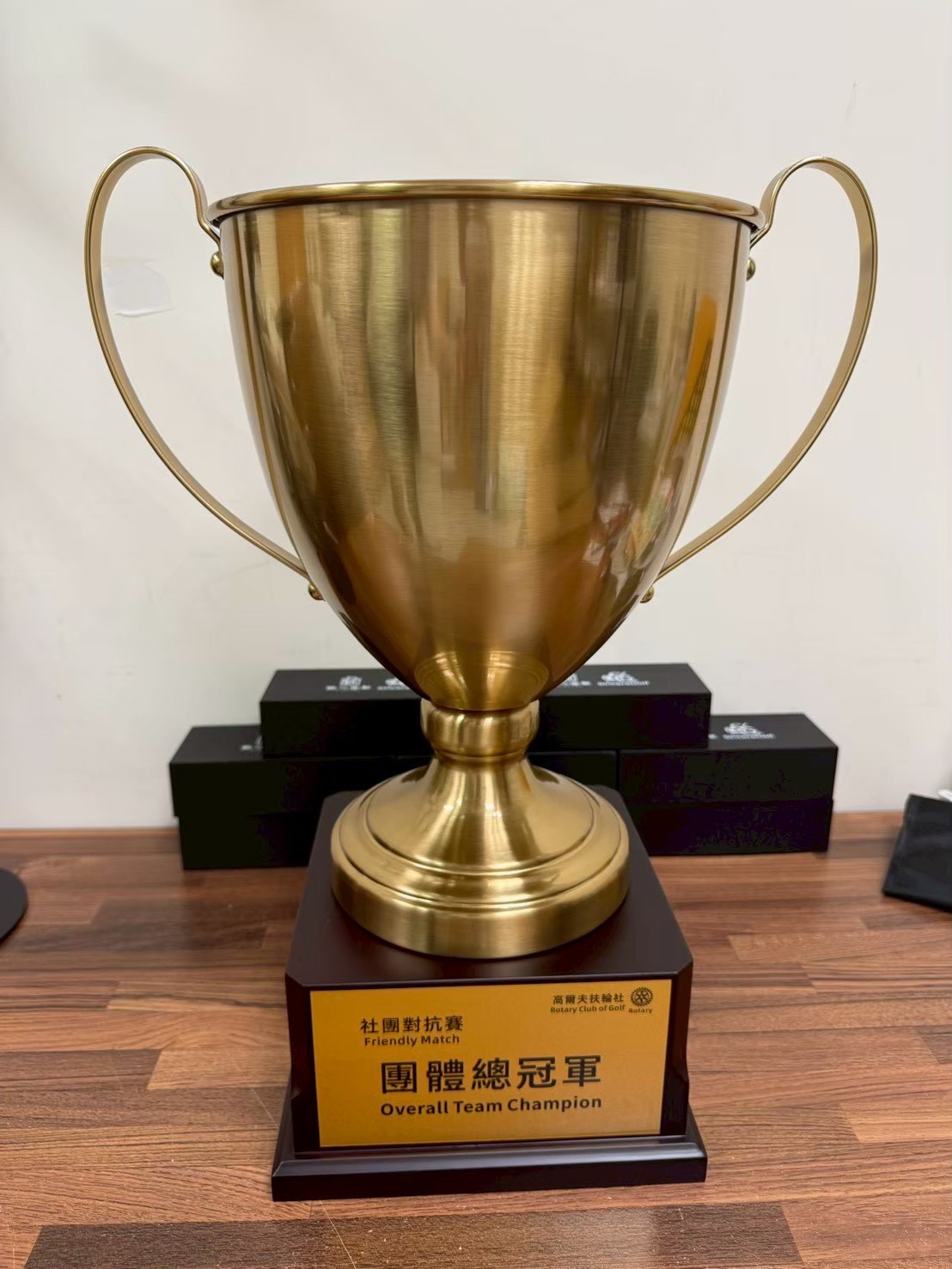 Custom Golf Team Champion Trophy Gold Sincere Customized